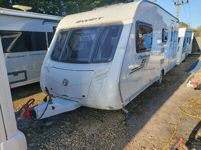 2011 Swift Charisma 560 4 Berth Side Dinette End Washroom Caravan, Motor Mover
