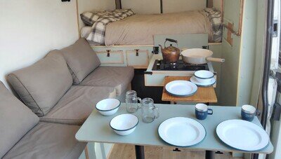 Peugeot Boxer Fixed Bed 4 Berth Off Grid L4H2 with Shower & Roof Rack