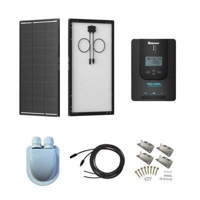 Renogy 200W ShadowFlux Rigid Solar Panel Kit Caravan Motorhome RE26206