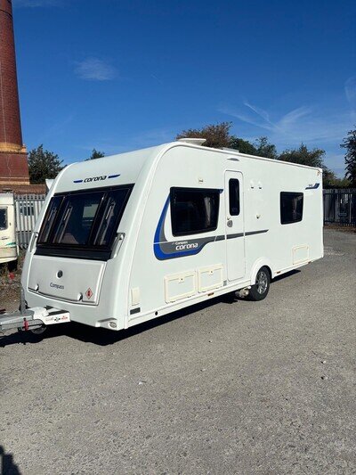 Compass Corona 540 2015 4 Berth Fixed Bed Caravan