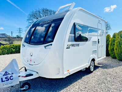 2023 Swift Sprite Compact 2 Berth Touring Caravan With Motor Movers
