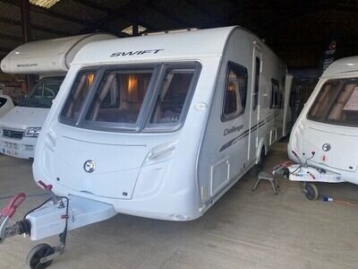 Swift Challenger 570 4 Berth Fixed Bed Caravan 2010 Full Width end Bathroom Swift Challenger 570 4 Berth Fixed Bed Caravan 2010 Full Width end Bathroom