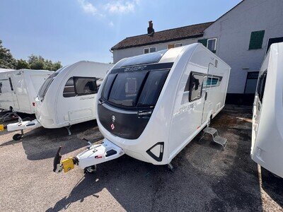SWIFT SPRITE MAJOR 4SB 2025 MODEL 4 BERTH SIDE ISLAND BED TOURING CARAVAN