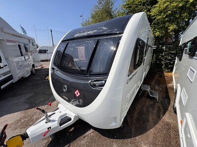 SWIFT CHALLENGER 580 2022 MODEL FIXED ISLAND BED TOURING CARAVAN