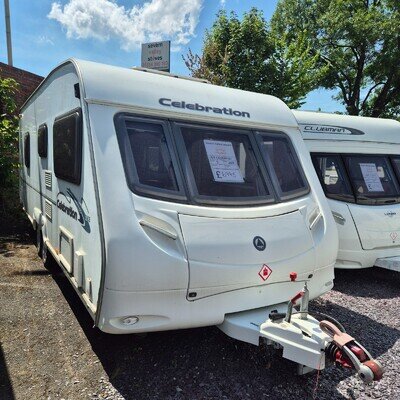 Ace Celebration 620 Twin Axle, 2008, End Bathroom, Fixed Bed 4 Berth Caravan