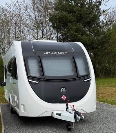 Swift Sunrise 510 (2024) Caravan 4 Berth, Motor Mover, Solar Panel.