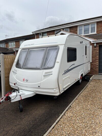 Sterling Eccles Topaz 2007 Caravan 2 Berth Abbey swift Full Awning motor mover