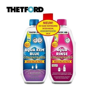 Thetford Toilet Chemicals Duo Aqua Kem Blue & Toilet Fluid Caravan Motorhome