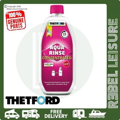 Thetford Aqua Rinse Pink Concentrated Top Toilet Tank Fluid Caravan Camping