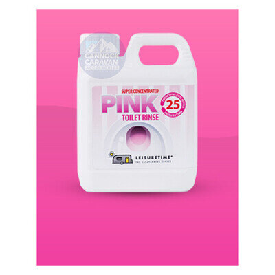 Leisuretime Pink Toilet Rinse 1L Concentrated Caravan Motorhome Camping