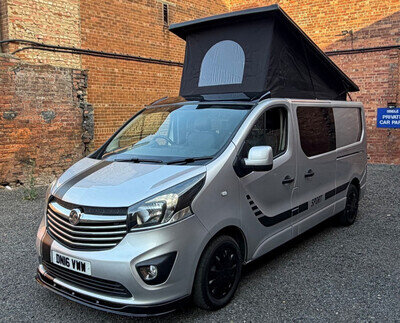 Vauxhall Vivaro Trafic T6 LWB Campervan Motorhome Conversion Pop Top 4 Berth A/C