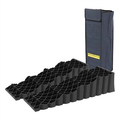 Pair of Milenco Quattro 3 Levellers Levelling Ramps for Motorhome Caravan + Bag