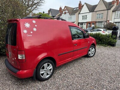 VW Caddy 1900 Diesel 2010, Red micro Camper With Diesel Heater