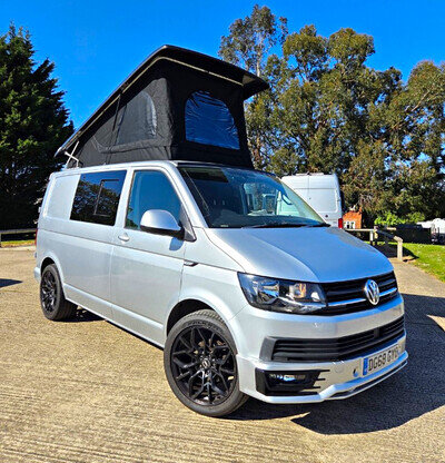 Volkswagen Transporter T6 Highline 2018 2.0 Campervan Silver Pop Top LOW MILEAGE
