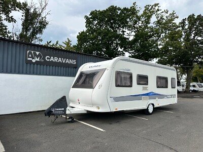 hobby excellent fixed bed caravan