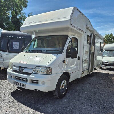 Elddis Autoquest 6 Berth Motorhome, End Bedroom U shaped lounge, Kontiki Layout