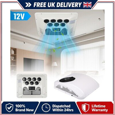 12 Volt Motorhome Air Conditioning Unit 8000 BTU Heat Cool Energy Saving