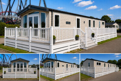 2021 Victory Lochwood 3 Bed Static Caravan Flamingo Land Decking Ensuite