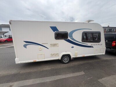2012 BAILEY PEGASUS GENOA ALU- TECH BODY SHELL 2 BERTH CARAVAN WITH MOTOR MOVER