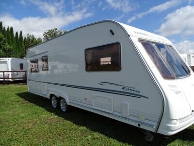 Sterling Elite Trekker 2005 5 Berth Twin Axle Double Dinette Touring Caravan Sterling Elite Trekker 2005 5 Berth Twin Axle Double Dinette Touring Caravan