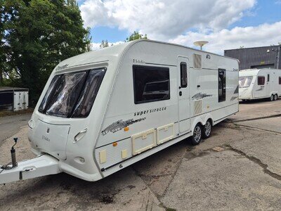 2008 Elddis Crusader Super Scirocco 4 berth Fixed bed Twin Axle Caravan
