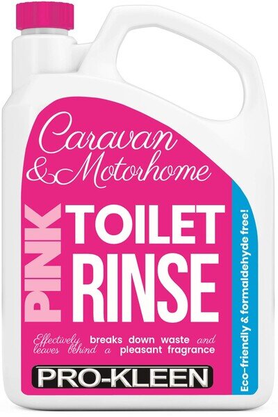ProKleen Pink Toilet Rinse 2L EcoFriendly Caravan & Motorhome Sanitizer