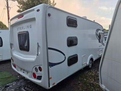 2011 Sterling Europa 6 Berth 3 Fixed Bunk bed end bedroom Touring Caravan Vgc!