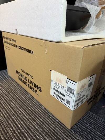 Under bench air conditioning unit, motorhomes. Only used for office interior pod