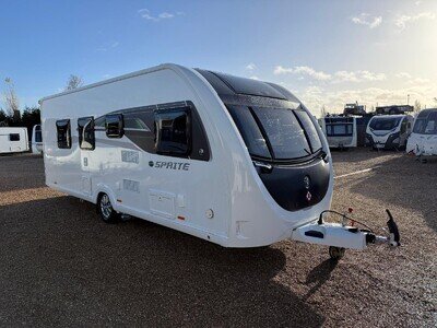 2024 SWIFT SPRITE MAJOR 4 EB VOGUE 4 BERTH FIXED REAR ISLAND BED TOURING CARAVAN
