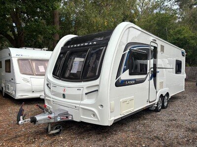 Coachman LASER 650 - 2016 - 4 BERTH - REAR ISLAND BED - TWIN MOTOR MOVER - VGC