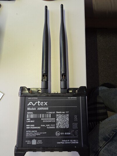 Avtex AMR985 Mobile WiFi Internet Router System for Motorhome Caravan