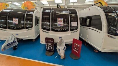 Brand New 2026 Bailey Unicorn Deluxe Seville 2 Berth End Washroom