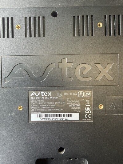 Avtex V219DS 21.5” Smart TV DVD 12V/24V Motorhome Caravan Full HD