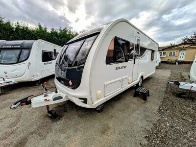 2018 SWIFT ELITE 560 - 4 BERTH CARAVAN W/ FIXED ISLAND BED & MOTOR MOVER
