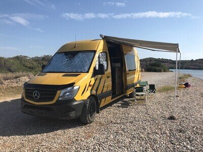 Mercedes Sprinter 313 Motorhome Camper Race Van Off Grid Solar Garage LHD Cart
