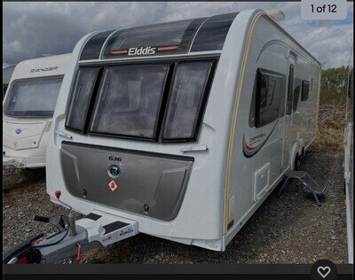 Elddis Osprey 636 2016 6 Berth Fixed Bunk Beds Caravan