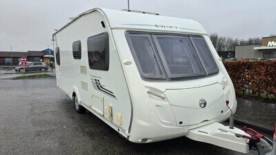 SWIFT ELDDIS LUNAR ABBEY BESSACARR COMPASS FIXED , 4 OR 2 BERTH -CARAVAN WANTED