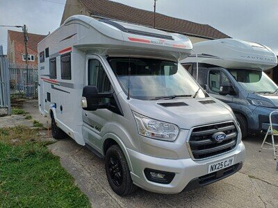 roller team motorhome 665 25 plate automatic 4 berth large garage, 2 double beds