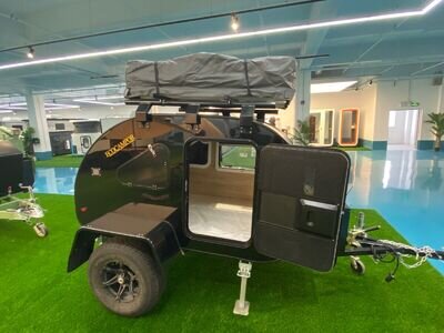 OFF ROAD Teardrop Caravan READY FOR NEW CAMPING SEASON ALL SPORTS TRAIL OFF ROAD Teardrop Caravan READY FOR NEW CAMPING SEASON ALL SPORTS TRAIL
