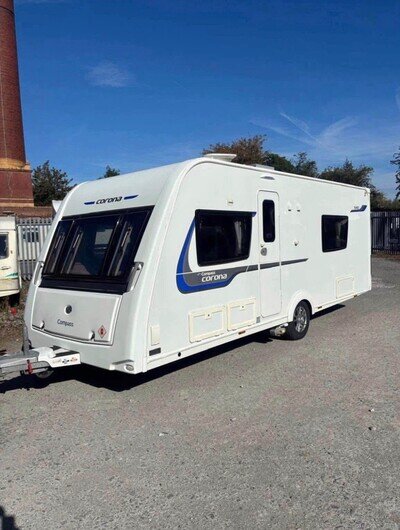 Compass Corona 540 2015 4 Berth Fixed Bed Caravan