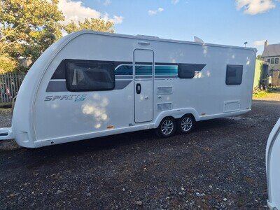 2024 Swift Sprite Quattro FB Grande 8FT Twin Axle 6 berth Touring Caravan VGC