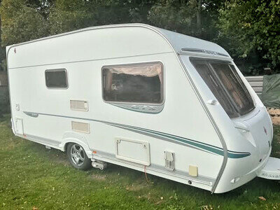 ABBEY VOGUE 215 GTS 2 BERTH CARAVAN - 2006 - VERY GOOD CONDITION - PLUS EXTRAS