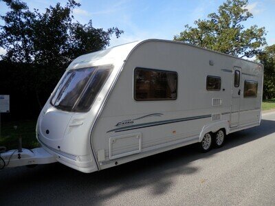 Sterling Elite Trekker ~ 6Berth End Bed Layout Twin Axle Touring Caravan ~ 05/06
