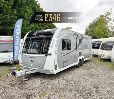✅8FT BUCCANEER COMMODORE REAR ISLAND BED TWIN AXLE 4 BERTH CARAVAN - QUADMOVERS✅