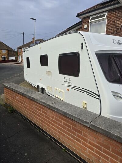 Lunar delta 4 berth twin wheelbase caravans fixed island bed Lunar delta 4 berth twin wheelbase caravans fixed island bed