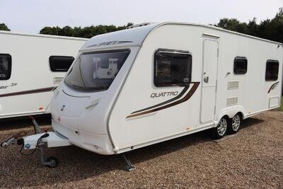 Sprite Quattro 6 Berth Fixed Bed Twin Axle Caravan + Recent Full Service Sprite Quattro 6 Berth Fixed Bed Twin Axle Caravan + Recent Full Service