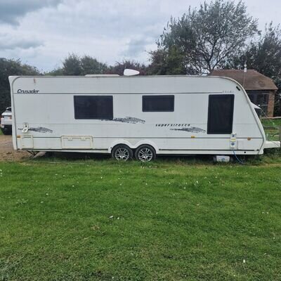 ELDDIS CRUSADER SUPER SIROCCO - FIXED BED TWIN AXLE CARAVAN WITH END WASHROOM ELDDIS CRUSADER SUPER SIROCCO - FIXED BED TWIN AXLE CARAVAN WITH END WASHROOM