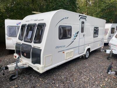 BAILEY OLYMPUS 504 - FIXED BED - 4 BERTH - END WASHROOM - MOVER & AWNING BAILEY OLYMPUS 504 - FIXED BED - 4 BERTH - END WASHROOM - MOVER & AWNING