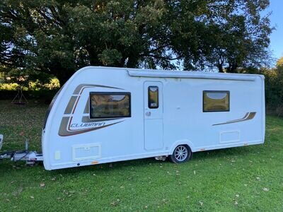 Lunar Clubman SE 2014 Fixed Bed 4 Berth Caravan With Canopy Motor Mover & Awning Lunar Clubman SE 2014 Fixed Bed 4 Berth Caravan With Canopy Motor Mover & Awning