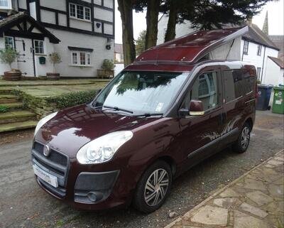 Nu Venture Compact Fiat Dublo Campervan 1-2 Berth 4 Belts 2012 44600 miles